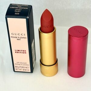 Gucci Rouge a Levres Mat Lipstick Janet Rust 505 NIB